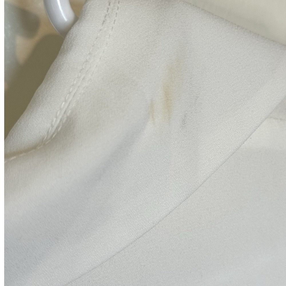 ModCloth NWT Blouse Button Up White Long Sleeve Size Medium - Picture 3 of 6